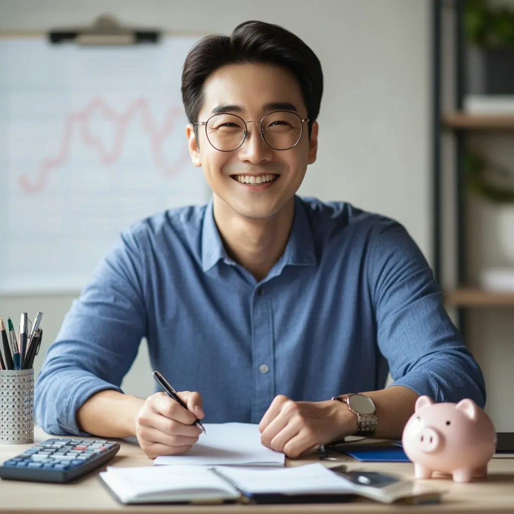 창업자를 위한 절세 전략 컨설팅받는 남성