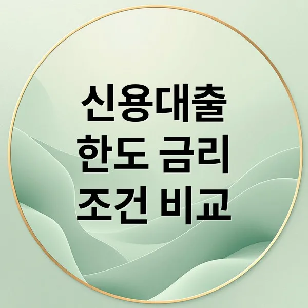 신용대출 완벽 가이드: 한도, 금리, 조건, 상환까지 한눈에