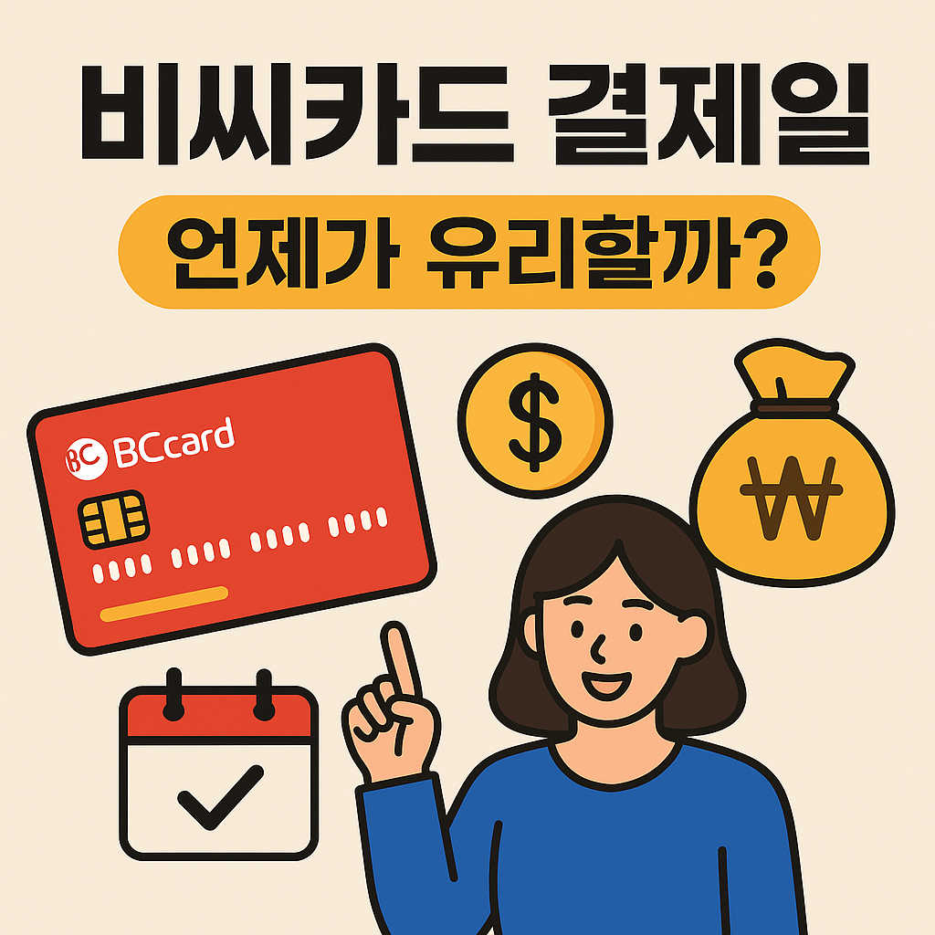 비씨카드 결제일, 언제로 설정해야 유리할까?