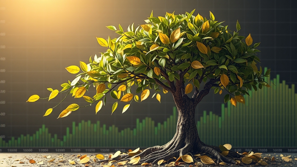 복리 효과의 실제 사례 및 시간별 비교 (realistic 스타일)