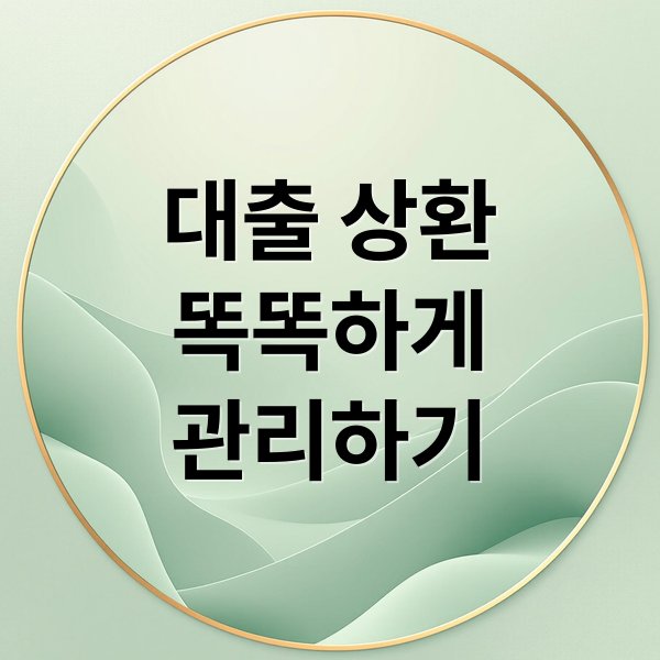 대출 상환, 똑똑하게! 기간 선택부터 관리까지 A to Z
