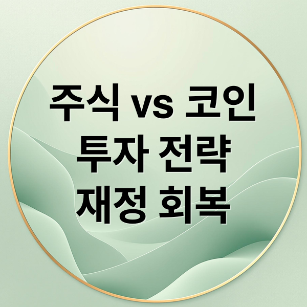 주식 vs 코인 투자 전략: 차이점 분석부터 재정 회복까지 A to Z