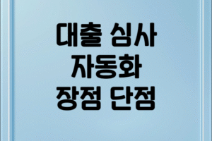 대출 심사 자동화 장점과 단점: AI/RPA 도입이 금융 환경에 미치는 영향 분석