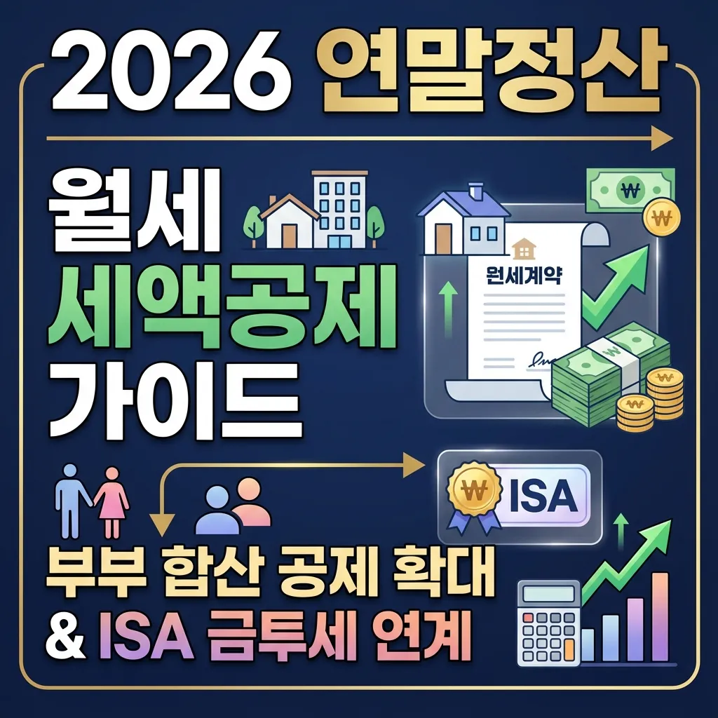 2026 연말정산 월세 세액공제 가이드 썸네일