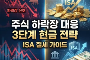 주식 하락장 대응 3단계 현금 전략과 ISA 계좌 활용 절세 가이드