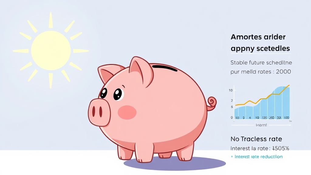 햇살론 상환 방식 (cartoon 스타일)