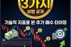 하락장 현금 투입 시점 결정법 기술적 지표로 본 추가 매수 타이밍 3가지