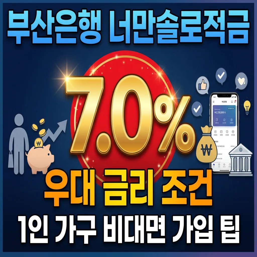 부산은행 너만솔로적금 안내 썸네일