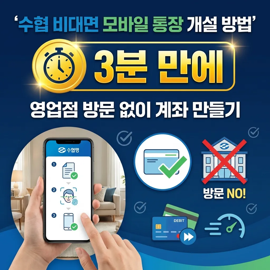수협 비대면 모바일 통장 개설 안내 썸네일