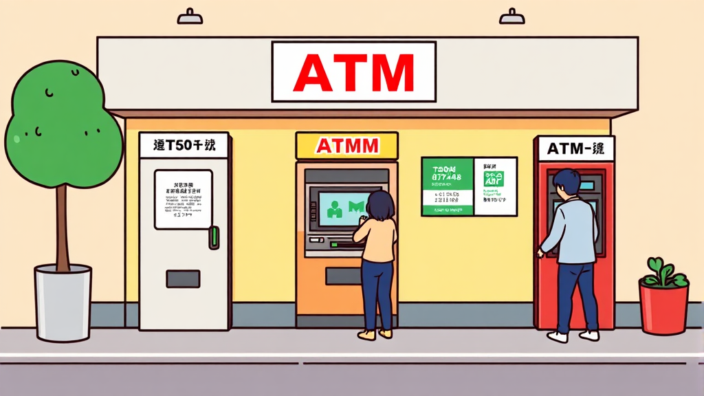 국민은행 ATM 완벽 가이드: 이용 시간, 입출금 한도, 수수료 및 위치 찾기 2 국민은행 ATM 이용 시간 알아보기 (cartoon 스타일)