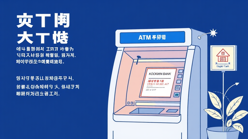 국민은행 ATM 완벽 가이드: 이용 시간, 입출금 한도, 수수료 및 위치 찾기 8 국민은행 ATM 이용 시 꼭 알아두세요! (illustration 스타일)