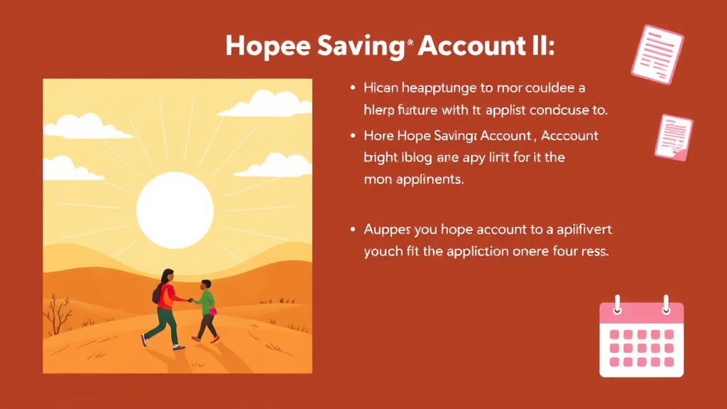 희망저축계좌Ⅱ: 720만원 지원금 받는 자격, 신청 방법 총정리 4 희망저축계좌Ⅱ 신청 방법 및 절차 완벽 가이드 (illustration 스타일)