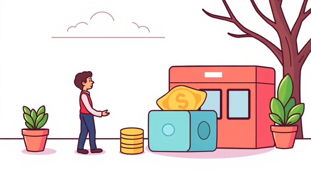 파킹통장 활용: 급여통장과 함께 시너지 내기 (cartoon 스타일)