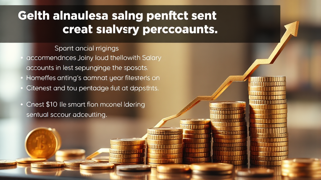 예치금 구간별 최적 급여통장 추천 (50만원 이하 ~ 1억원 이상) (realistic 스타일)