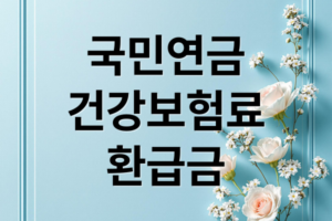 국민연금·건강보험료 과오납 환급금, 조회부터 신청까지 완벽 가이드
