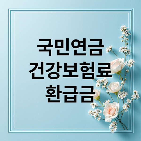 국민연금·건강보험료 과오납 환급금, 조회부터 신청까지 완벽 가이드