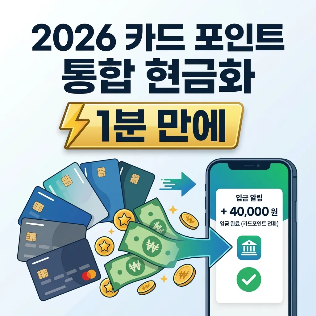 2026 카드 포인트 통합 현금화 가이드 썸네일
