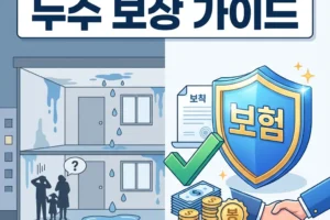 일상생활배상책임보험 누수 보상 범위 및 2026년 최신 보험금 청구 가이드