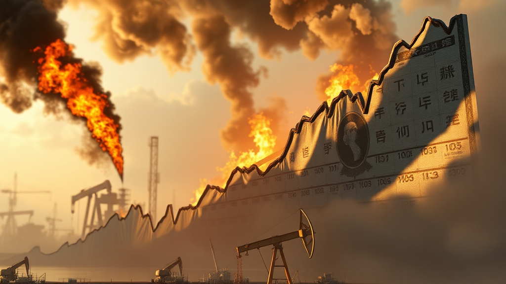 환율 변동과 국제 유가의 밀접한 관계 (realistic 스타일)