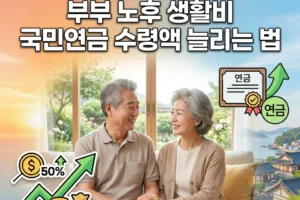 2026 은퇴 월 340만원: 부부 노후 생활비 국민연금 수령액 늘리는 법