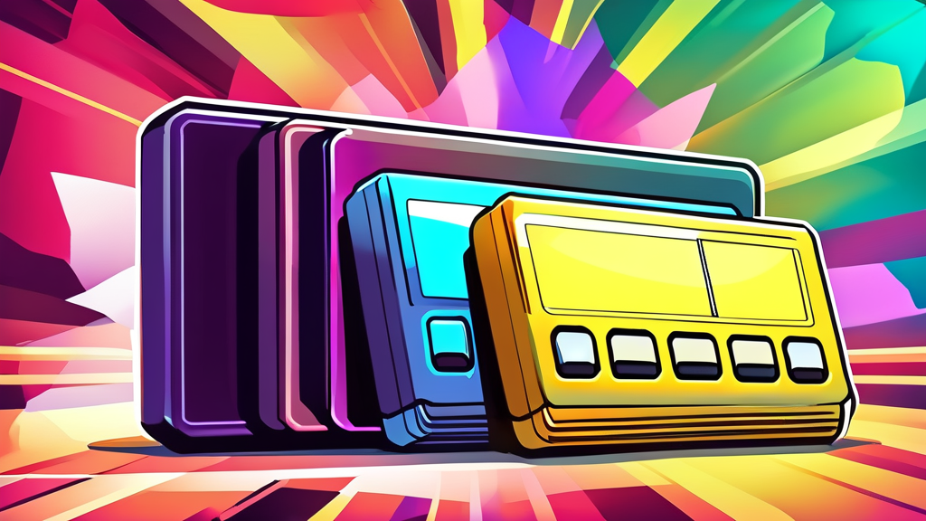 카드와 현금, 현명하게 사용하는 절충안 (cartoon 스타일)