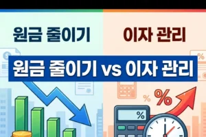 원금 줄이기 vs 이자 줄이기 비교: 2026년 대출 상환 방식 완벽 가이드
