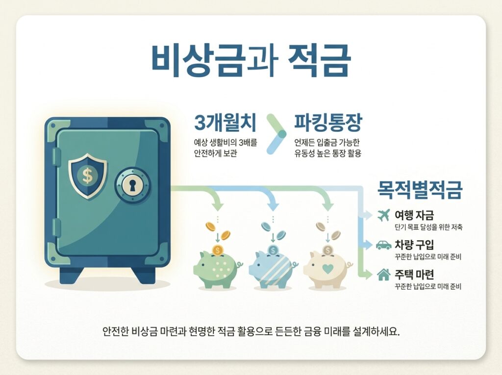 2단계 – 비상금 & 안전자산 파킹통장·적금