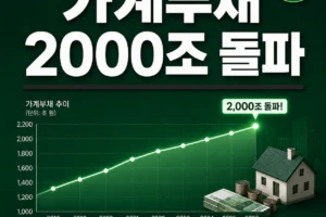 가계부채 2000조 돌파, 변동금리 차주가 지금 확인할 대출 이자 대응법