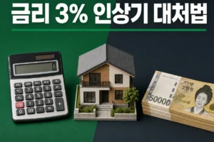 금리 3% 인상기 대처법 정리: 대출자 예금자 지금 할 일