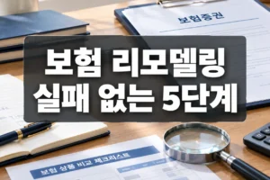 보험 리모델링 5단계 순서, 이것만 지키면 후회 없이 갈아타는 법