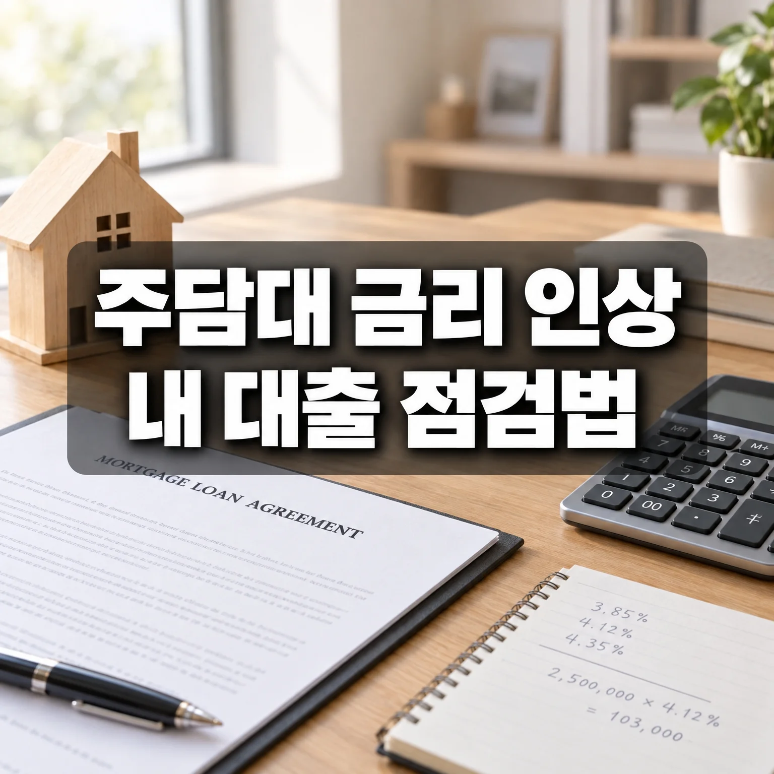 주담대 내 대출 이자와 갈아타기